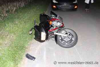 Motorradfahrer kollidiert in Rödinghausen mit Reh