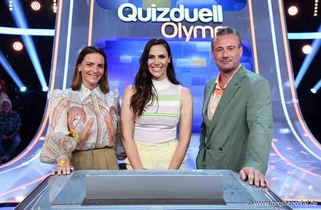 Sänger Sasha und Ehefrau Julia gegen den "Quizduell-Olymp" / Am Freitag, 28. Juli, 18:50 Uhr im Ersten