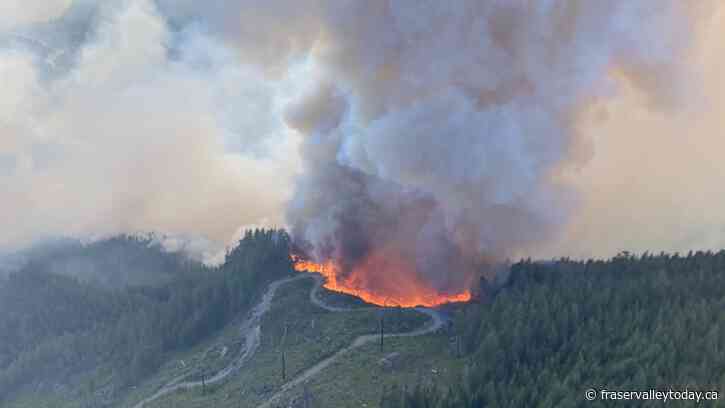 BC Wildfire battling human-caused Chehalis River fire north of Hemlock Valley