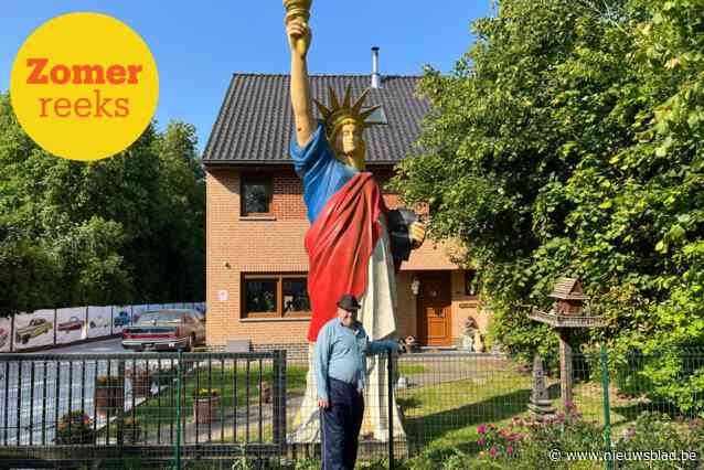 Waarom Yvan (67) metershoog Vrijheidsbeeld voor zijn huis zette: “Ik ‘moet’ nog maar één ding in het leven”