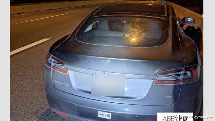 Abbotsford Police apprehend “N” driver with no insurance speeding at over 154 km/hr on Hwy. 1