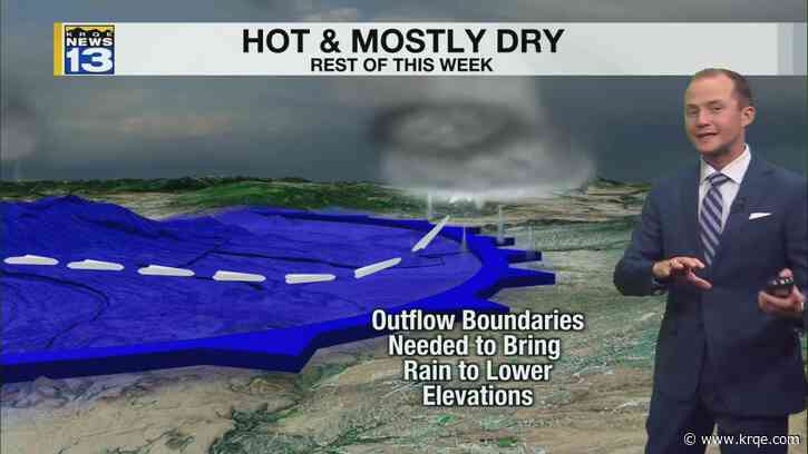 Record heat and rain chances through the rest of the week