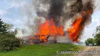 Sask. firefighters pushed to 'maximum limits' battling blaze in scorching heat