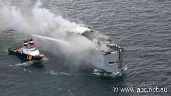Crew member dies as ship carrying nearly 3,000 cars catches fire off Dutch coast