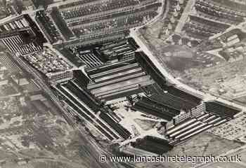 Blackburn factory of loom makers Northrop seen from the air