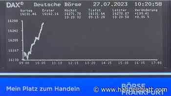 Dax aktuell: Ausbruch geschafft: Dax klettert Richtung Rekordhoch – Auto-Aktien verlieren deutlich