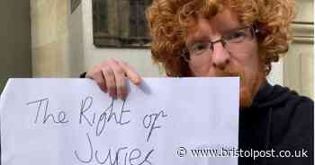 'Shocked' protester outside Bristol court claims security tore up his placard