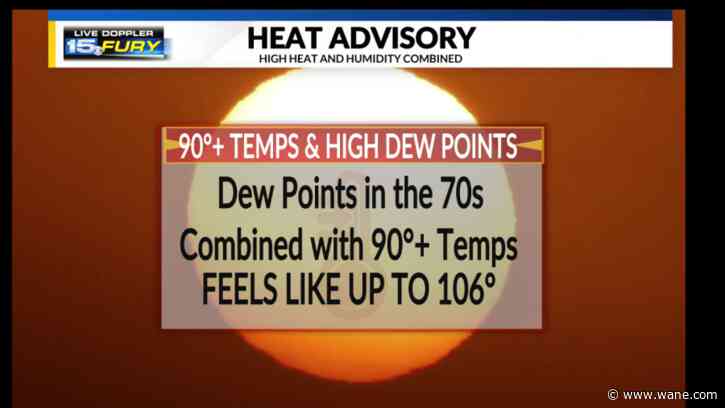 Heat intensifies today and Friday