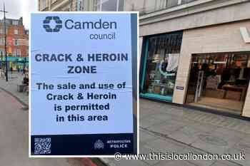 Fake Camden Council 'crack and heroin' posters to be removed