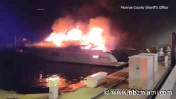 Missing woman presumed dead after yacht fire in the Florida Keys