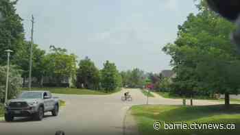 Cyclist fined $180 for blowing through stop sign