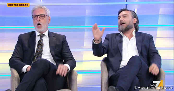 Santanchè, lite Ricciardi-Mollicone. “La ministra in Senato ha mentito, sì o no?”. “Ti brucia che la mozione del M5s è stata bocciata”. Su La7