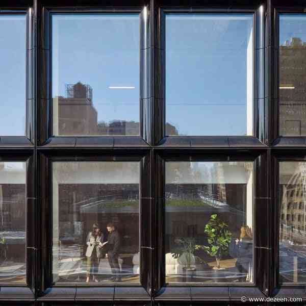 SOM unveils black terracotta office block in New York