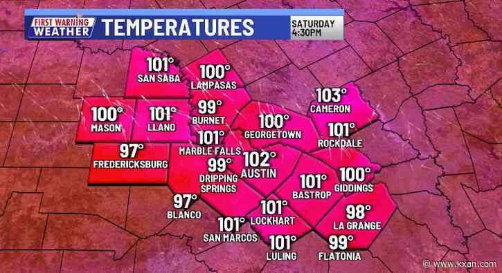 Austin may break all-time record for consecutive 100-degree days