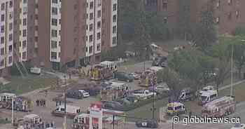 Fire breaks out at northeast Calgary seniors’ apartment, building evacuated