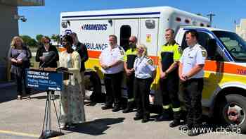 Province announces money for advanced-care paramedics as part of health-care funding