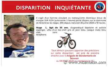 Disparition inquiétante d'un trentenaire diagnostiqué bipolaire à Gréolières, la gendarmerie lance un appel à témoins