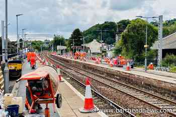 Images reveal progress of Barrhead to Glasgow rail works