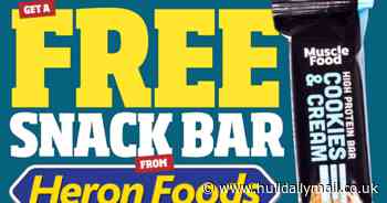 Grab a free snack bar from Heron Foods