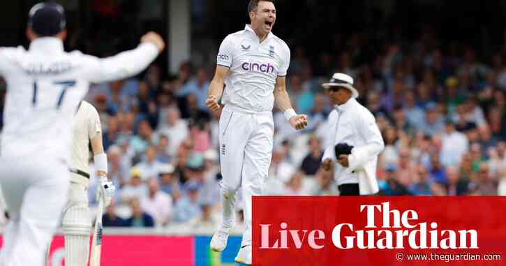 England v Australia: Ashes fifth Test, day two – live