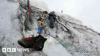 Melting Swiss glacier uncovers climber missing since 1986