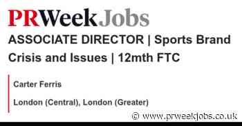 Carter Ferris: ASSOCIATE DIRECTOR | Sports Brand Crisis and Issues | 12mth FTC