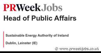Sustainable Energy Authority of Ireland: Head of Public Affairs