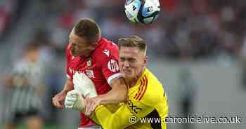 Wrexham co-owner Ryan Reynolds makes contact with Sunderland transfer target after horror injury