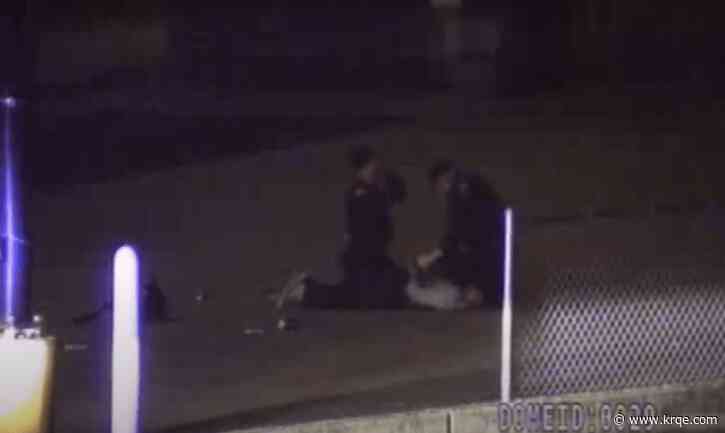 Video shows police officer threaten to use Taser on suspect's genitals