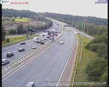 Two lanes of four have been closed on the M6 southbound