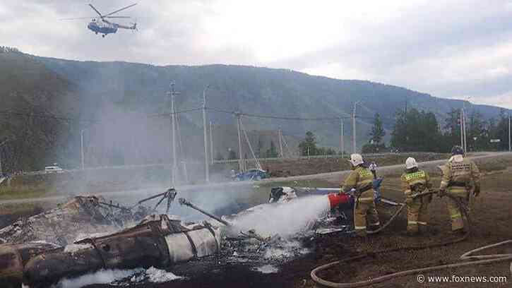 Russian helicopter crashes in Siberia, killing 4 people on board and injuring 10