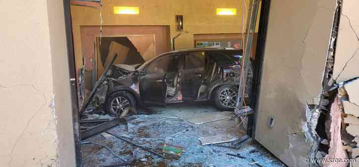 Car crashes into National Hispanic Cultural Center; 2 injured