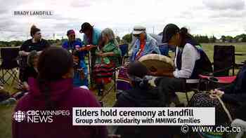 Grandmother elders offer support for protest at Brady Road landfill