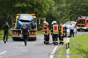 Drei Verletzte bei schwerem Unfall in Spenge