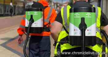 North Tyneside Council cleaning teams given new equipment to remove chewing gum from streets