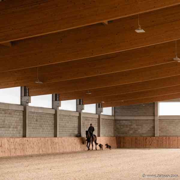 Wiercinski Studio tops concrete equestrian centre with mono-pitch roof