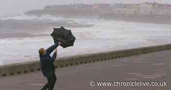 Met Office predicts heavy rain and strong winds for Sunday on another washout weekend in the North East