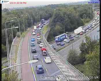 Severe delays as M6 crash causes lane closure near Preston
