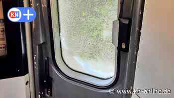 Bahnhof Neumünster: Bauzaun zerstörte Zugfenster