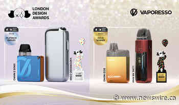 VAPORESSO remporte gros aux London Design Awards 2023 avec quatre produits de vapotage innovants