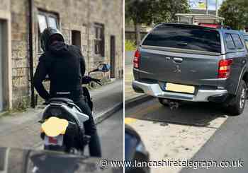 Car salesman and biker reported for using mobile phones