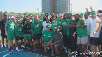 Sask. woman with cancer has wish come true at CFL's Touchdown Atlantic in Halifax
