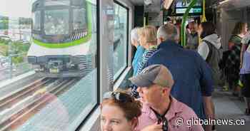 Excitement, optimism as hundreds line up to ride Montreal’s new REM light-rail