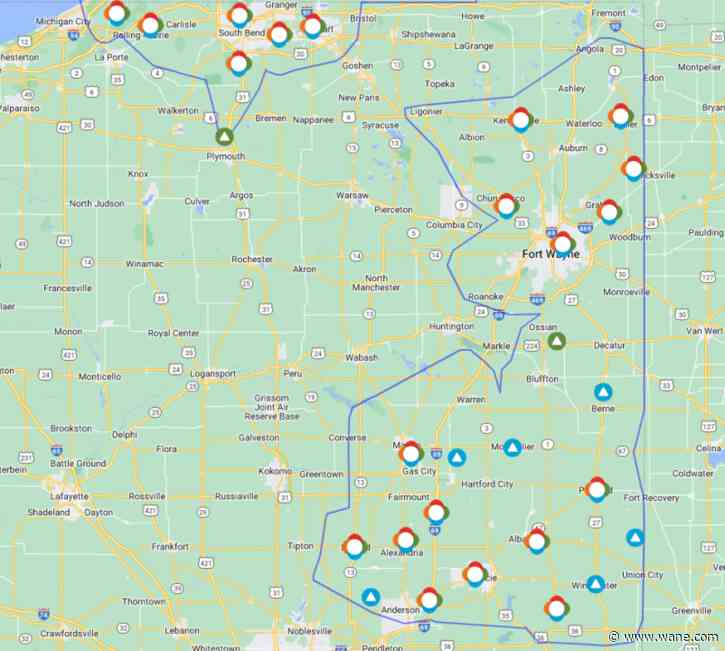 Power almost restored in Northeast Indiana, after hundreds had no power Saturday morning