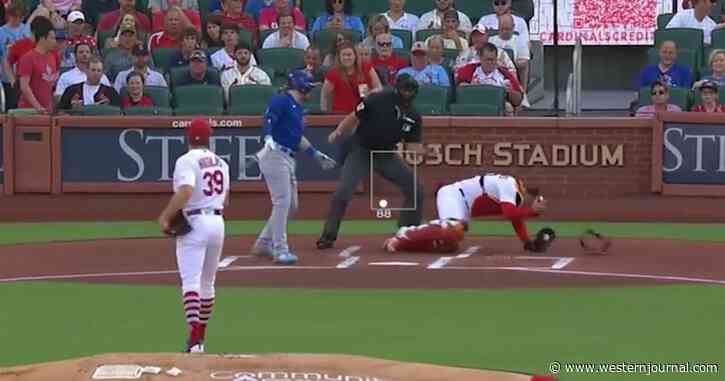 Batter Knocks Catcher with a Wicked Backswing - Two Swings Later, Vengeful Pitcher Dishes Out the Pain