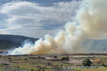 BREAKING: Fire sends thick smoke above industrial area of Merritt