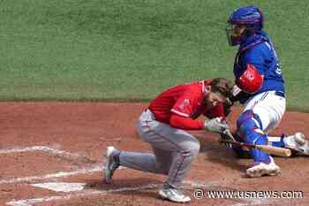 Angels OF Taylor Ward Taken to Hospital for Tests After Being Hit in Head by Pitch