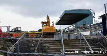 Bristol Rovers start work on new stand at the Mem without planning permission