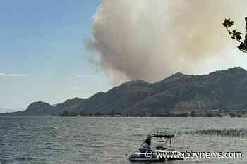 Evacuation alerts issued after wildfire crosses border into Okanagan