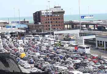 Holiday-makers face two-hour delays at Dover as queues build